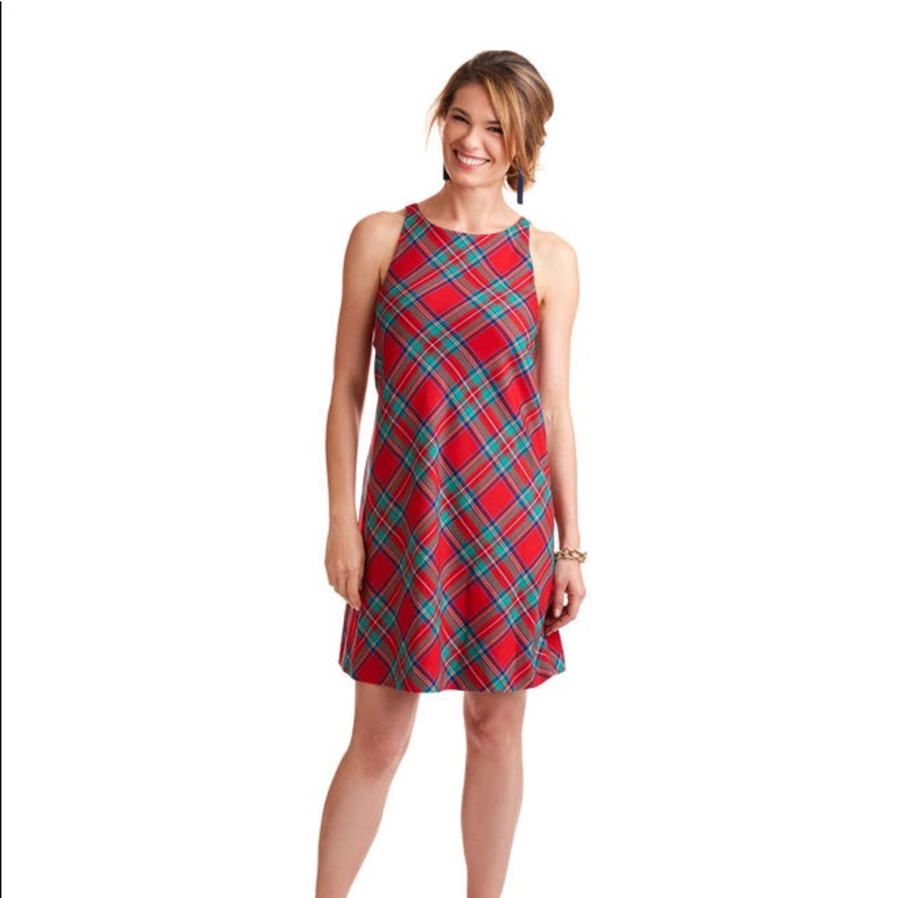 BNWT VINEYARD VINES PLAID CHRISTMAS DRESS SIZE 2